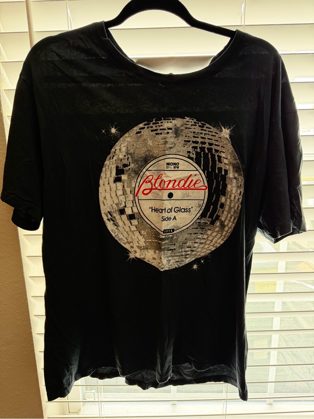 Anthropologie Black Blondie 'Heart of Glass' Graphic Tee